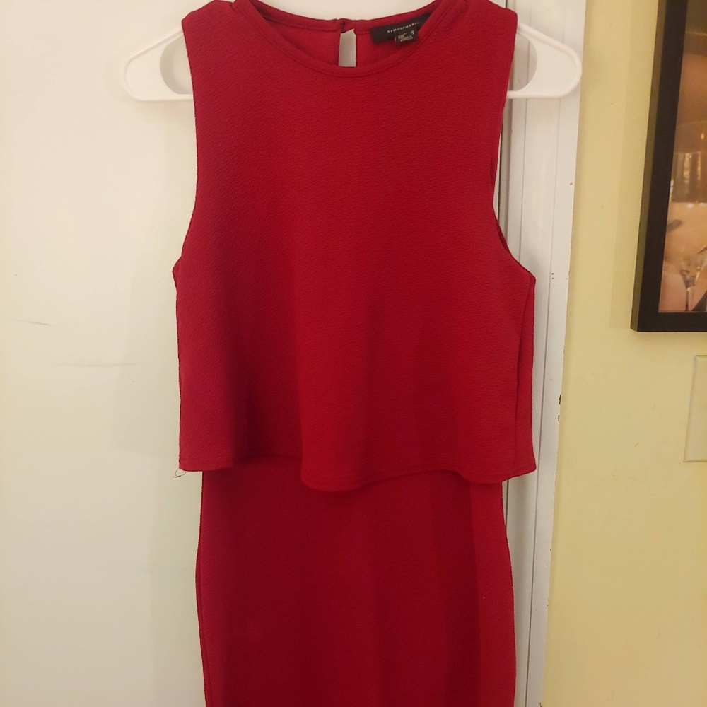 Primark Red Bodycon Midi Dress (8)